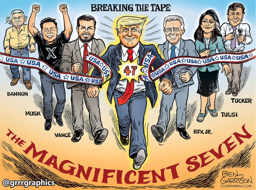 Trump Victory – The Magnificent Seven panel 1